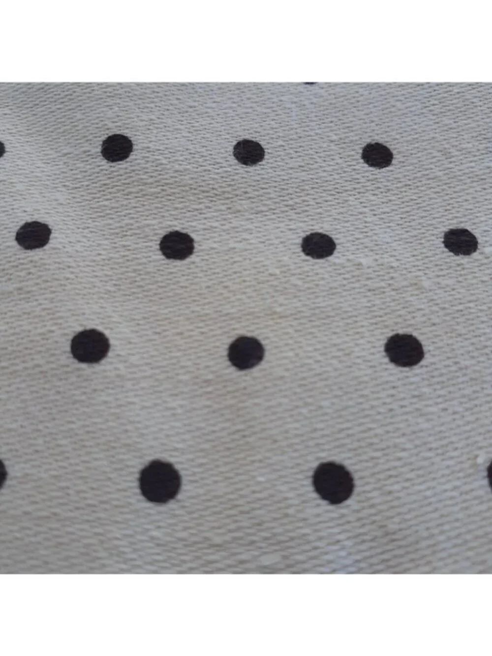 Sewing Fabric Polka Dot Cream Black Polka Dot for Pants Skirt Suit 2.5y x 28